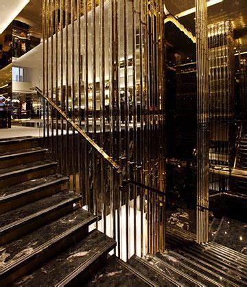 gucci golden staircase|Golden Modern Staircase for Gucci Store .